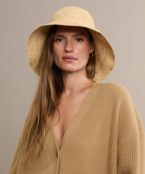 Crochet Raffia Sun Hat