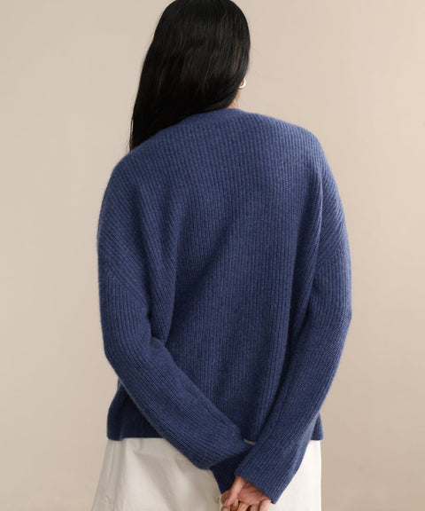 Cropped Cashmere Cocoon Cardigan
