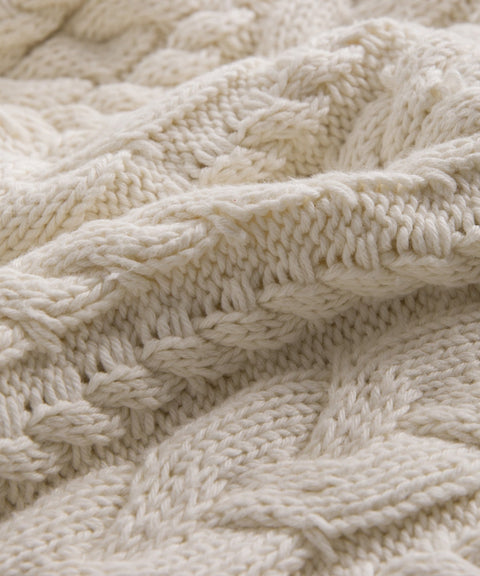 Cotton Cable Half Zip