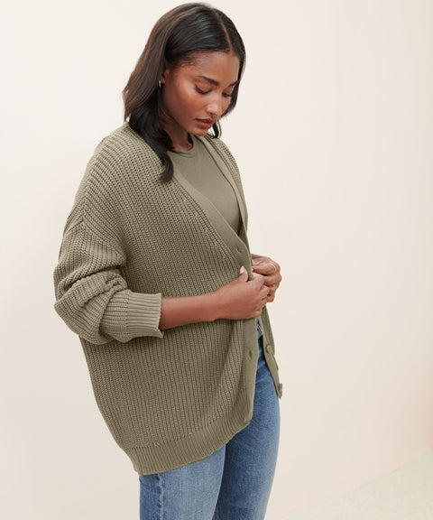 Cotton Cocoon Cardigan