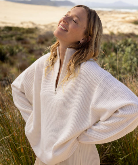 Cashmere Half Zip